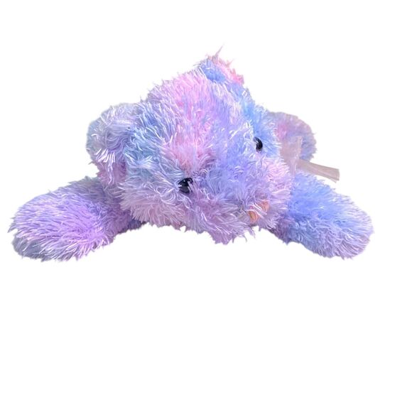 Dandee Plush Teddy Bear Pink Blue Purple With Sheer Bow - Picture 6 of 13